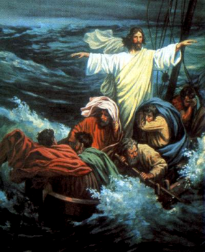 Иисус укрощает бурю на озере