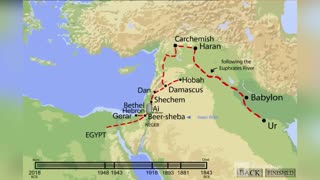 Подорожі Авраама на мапі
